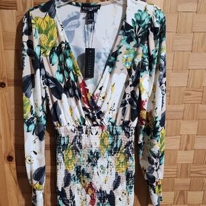 Revamped Multicolor Floral Wrap Dress